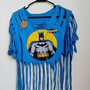 Batman fringe tee off shoulder size medium